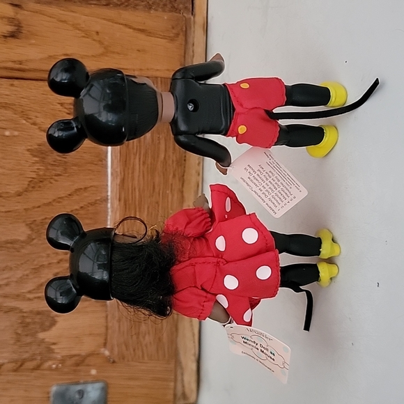 Pair of Madame Alexander Mickey and Minnie African American Boy and Girl - Picture 5 of 6